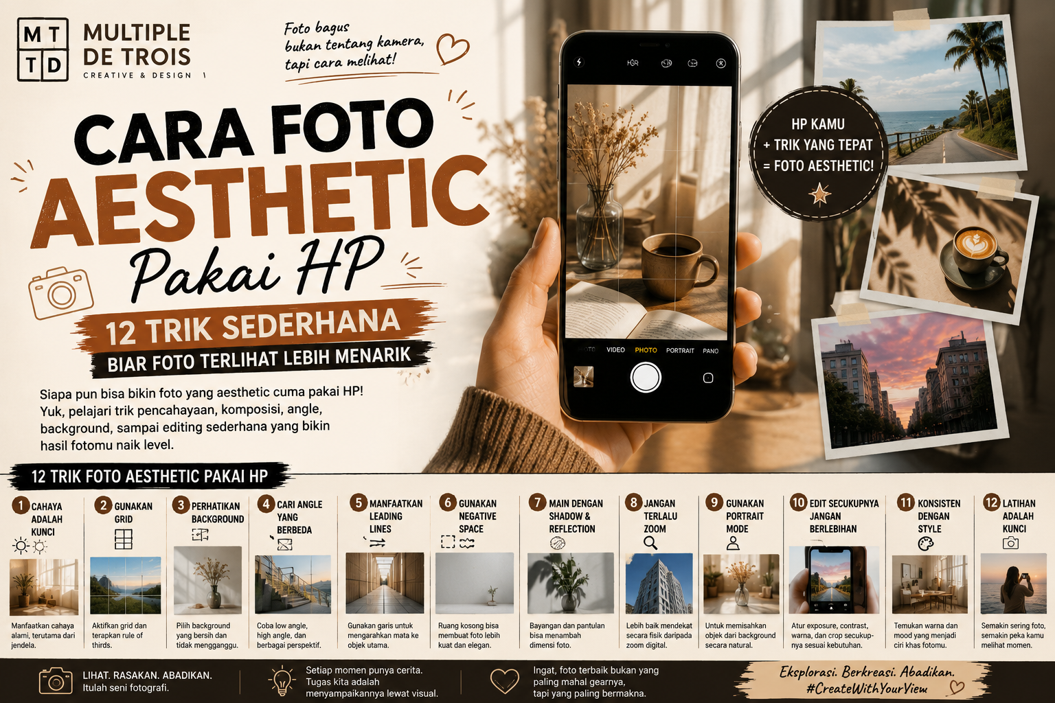 Cara Foto Aesthetic Pakai HP: 12 Trik Sederhana Biar Foto Terlihat Lebih Menarik